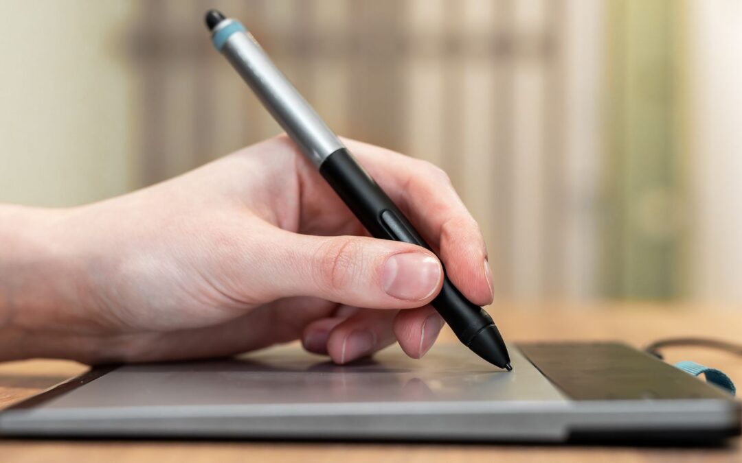 hand putting signature online using tablet - iManage and DocuSign integration